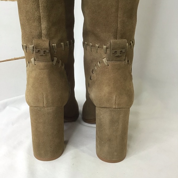 New Tory Burch Contraire Suede 90mm Knee Boot - Picture 7 of 16